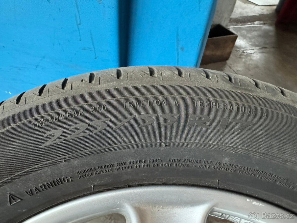 Alu kola RIAL 5x112 R17 s letním pneu 225/55 R17 - 4