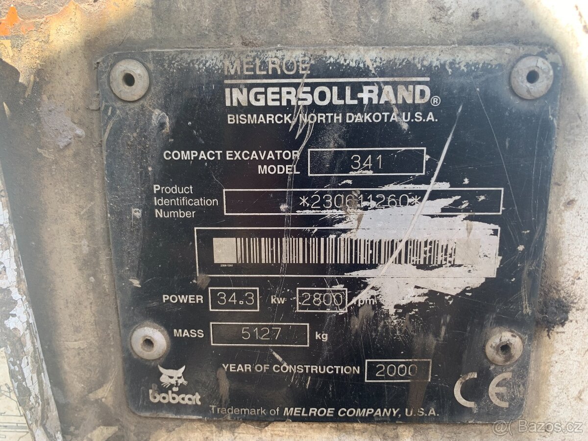 Pásový minibagr Bobcat 341 5t - 4