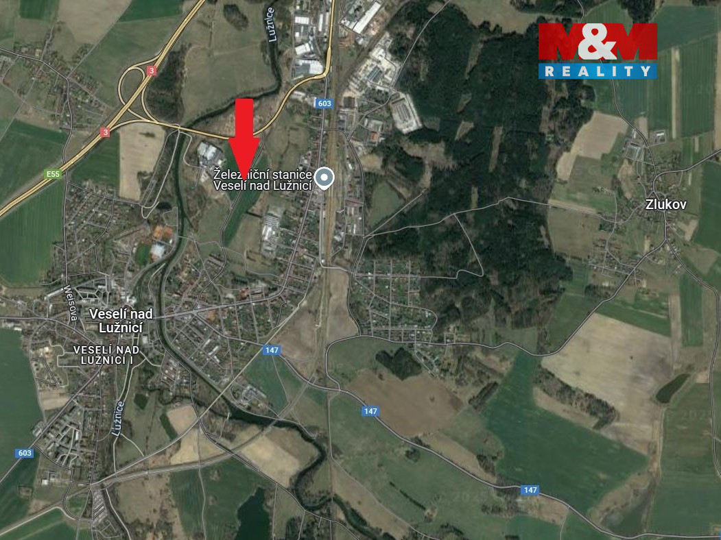 Prodej podílu louky, 7173 m², Veselí nad Lužnicí - 4