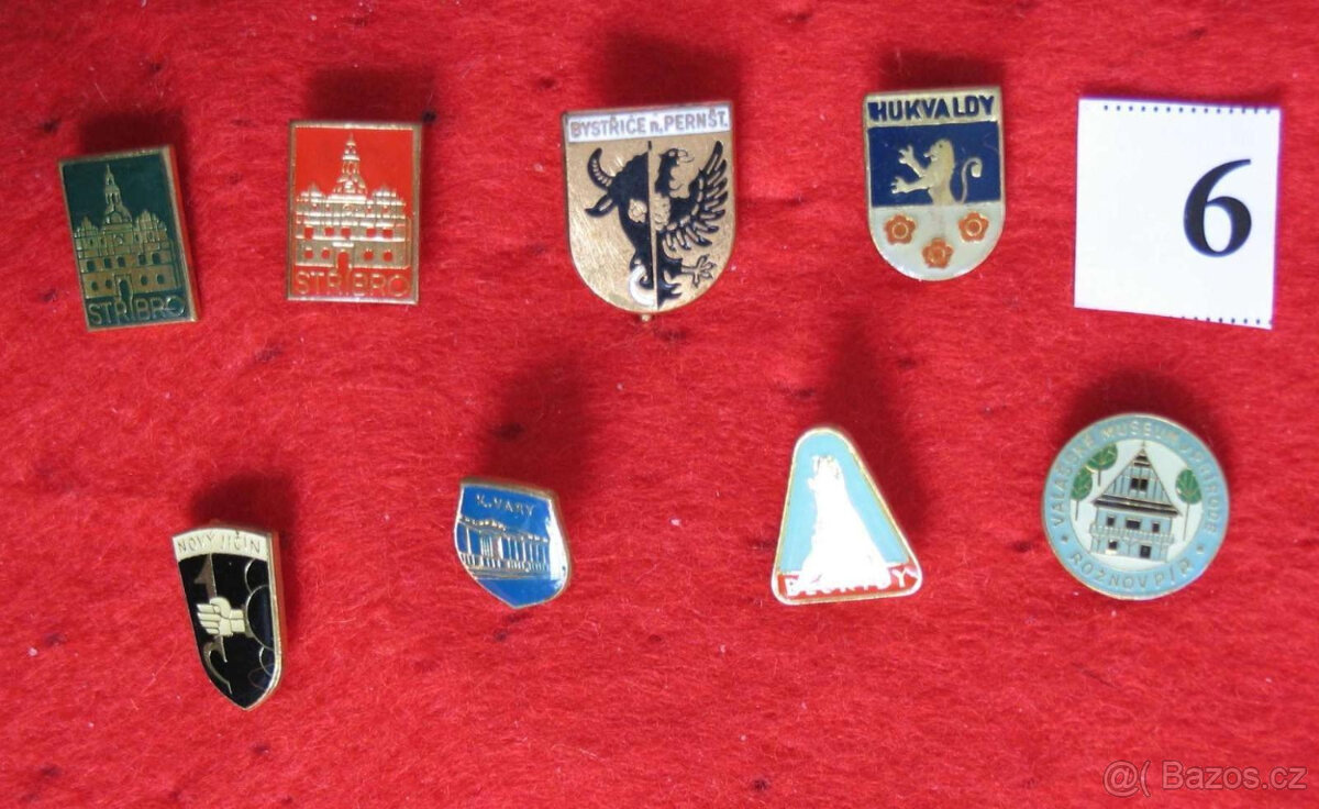 asi 90 ks odznaků - různé - ČSFR - cca 1970 - 1999 - 4