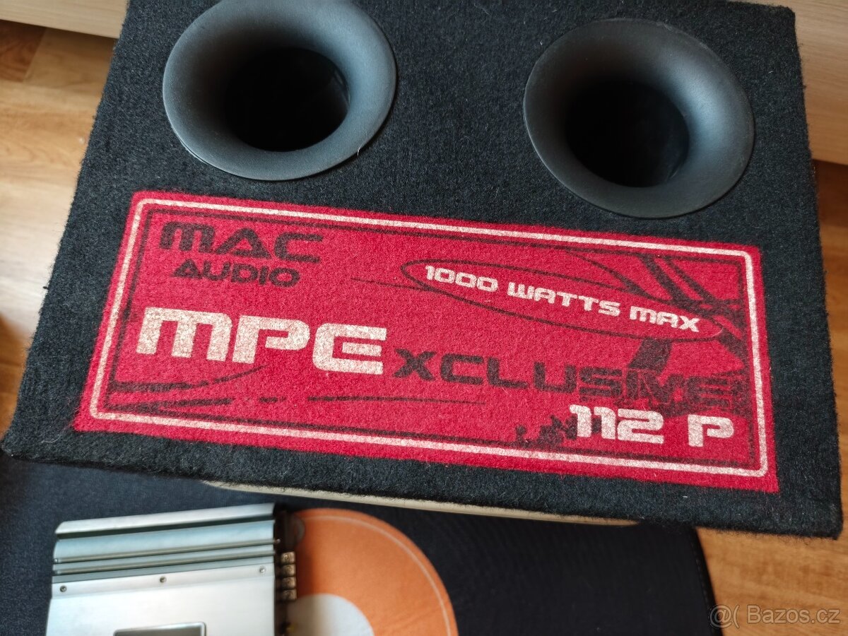Subwoofer mac audio mpexclusive 112p+zesilovač mac mpx 200 - 4