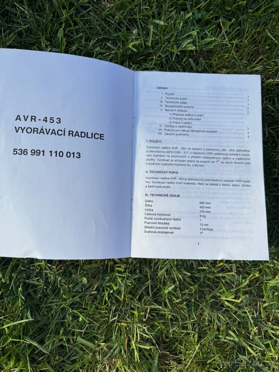 vyorávací radlice VARI - 4