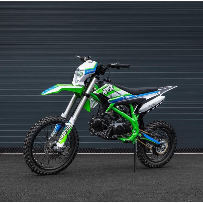 Pitbike Leramotors Thunder 125ccm, kola 17/14, zelená