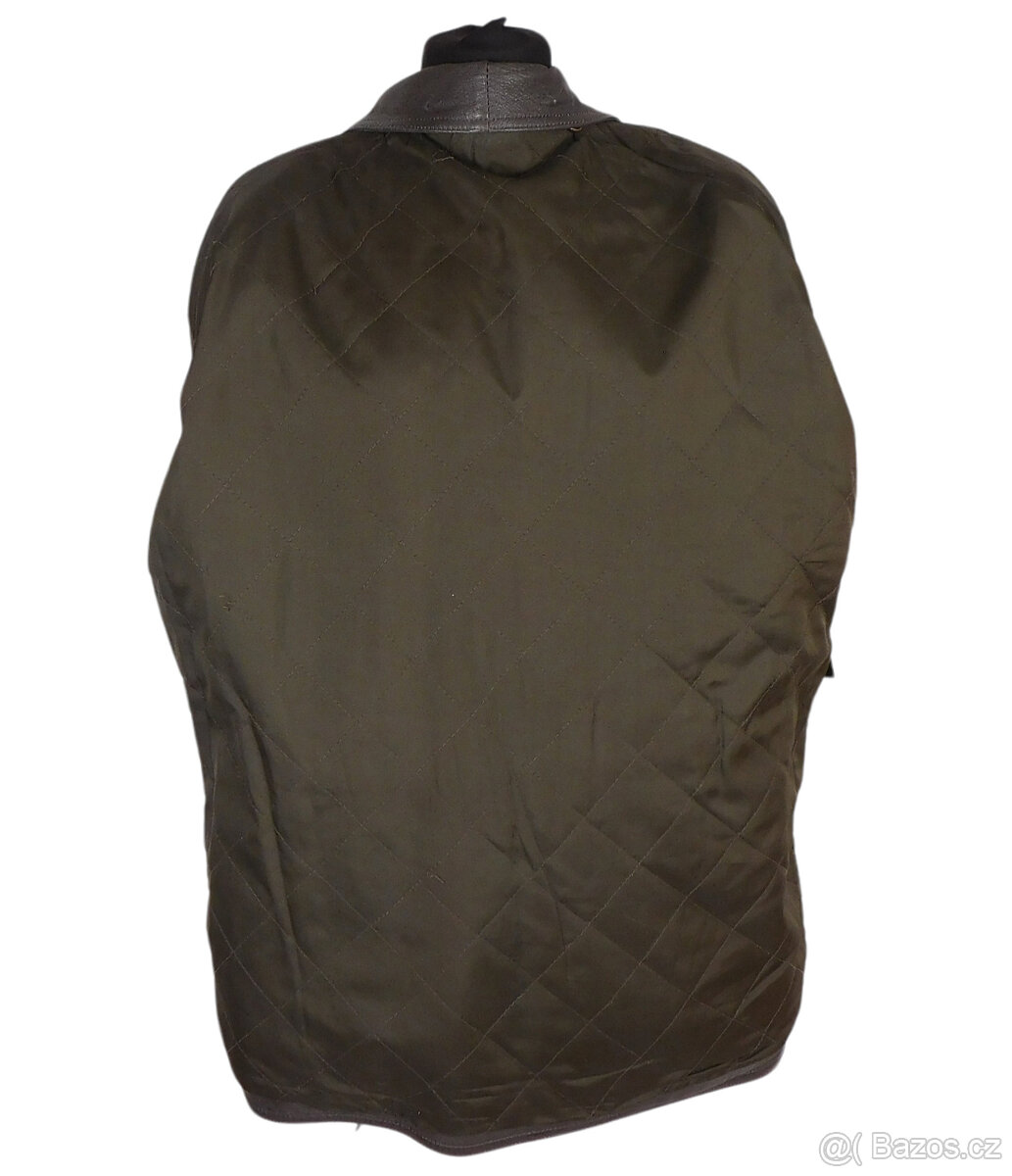 Kožený měkký dámský hnědý křivák v. XL - 4