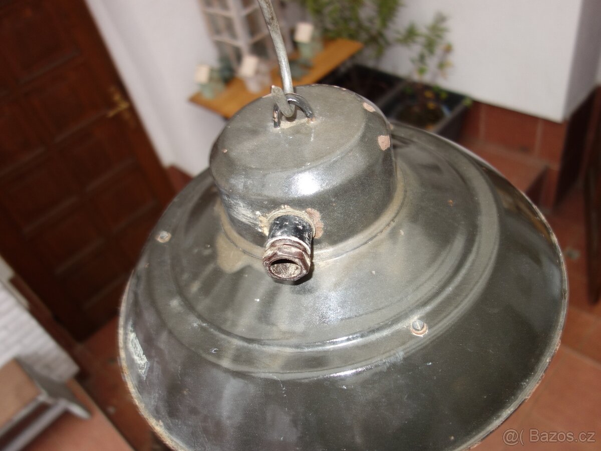 Industriální lampa, závěsná na strop - 4