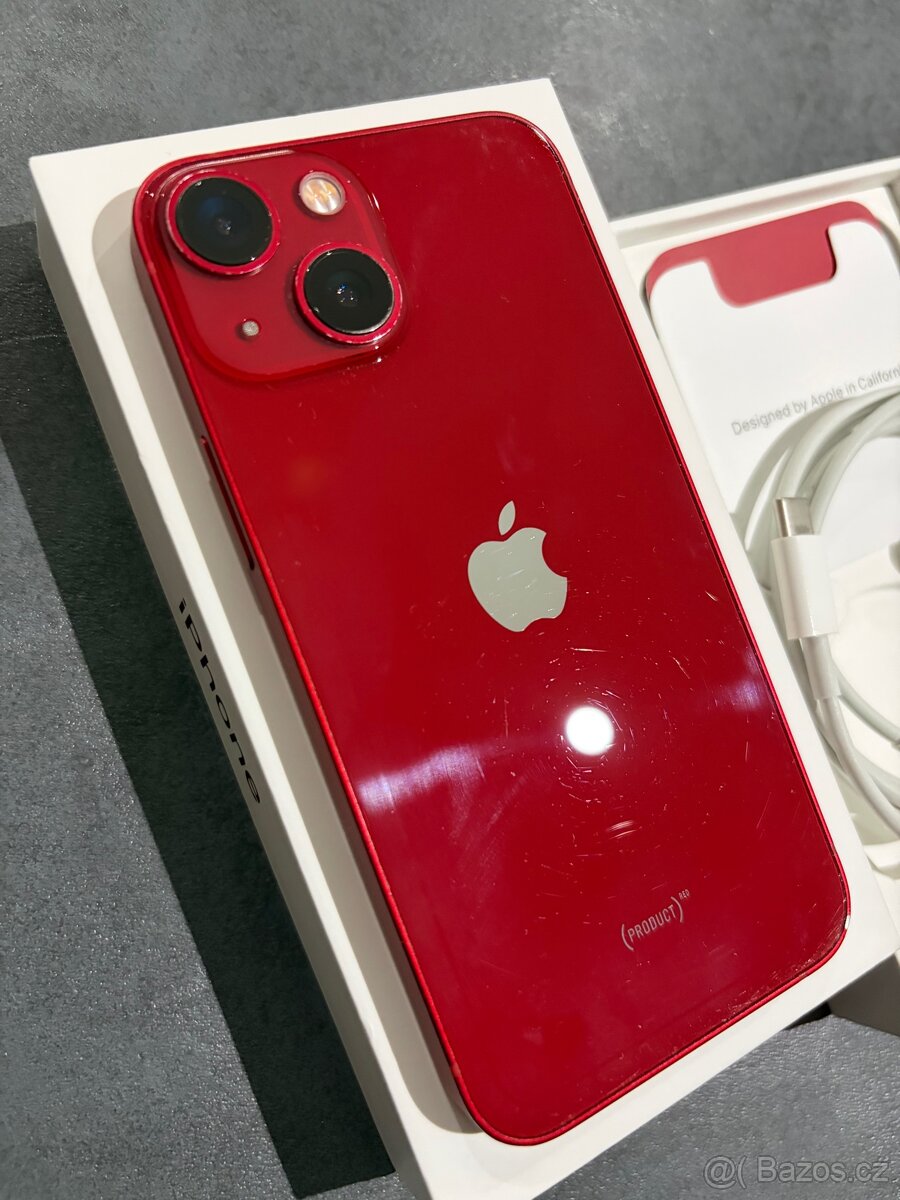 Prodám iPhone 13 Mini 128GB RED - 4