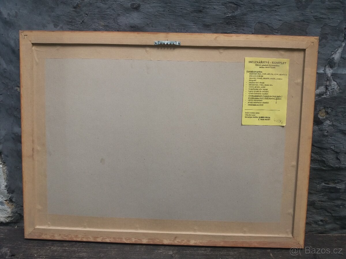 Antonín Barák: Pohled na Dóm přes Labe / Litoměřice - 4