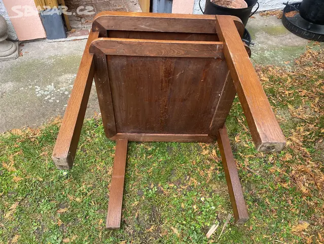 Stary stul, stolek, ART DECO - 4