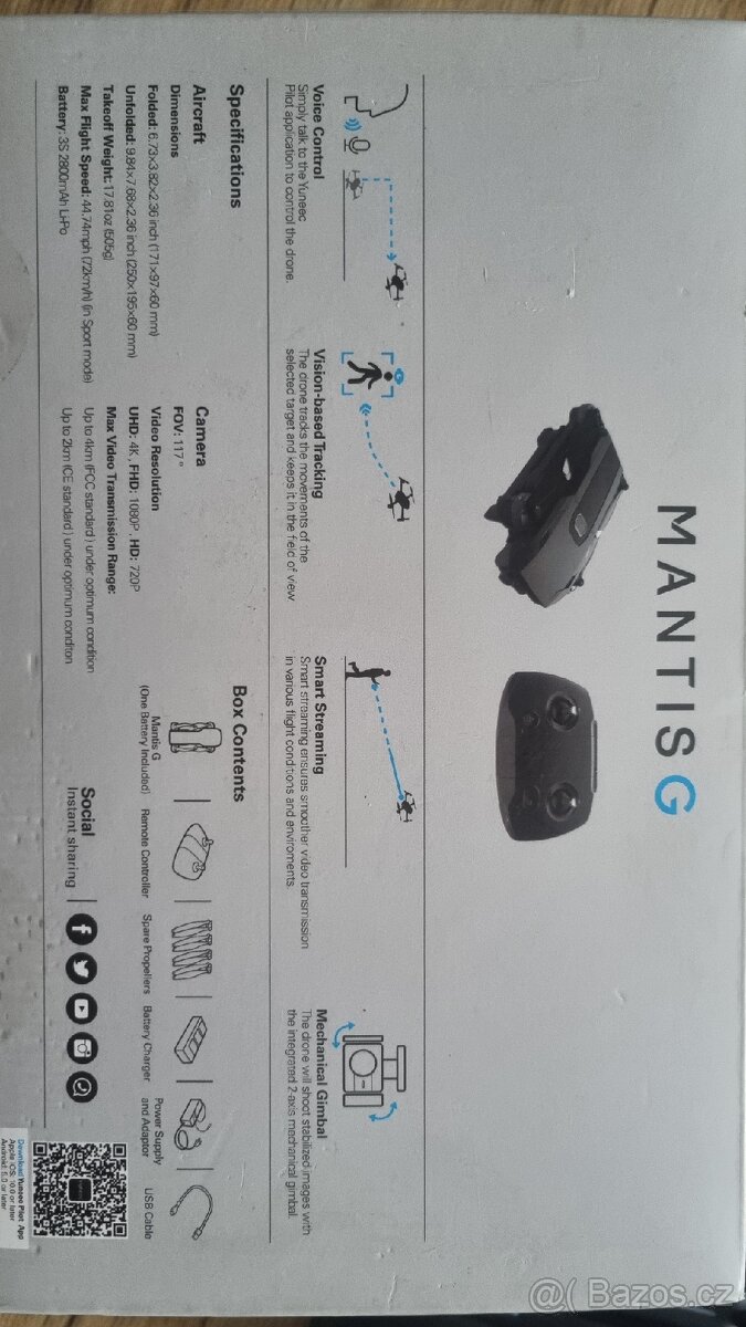 Dron yuneec mantis G - 4