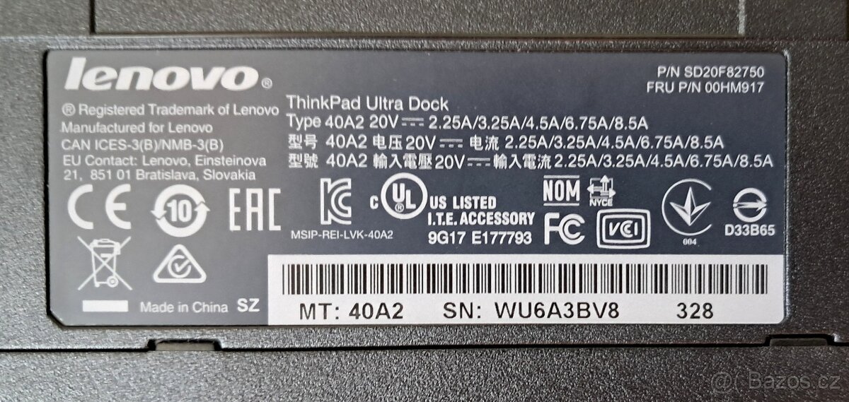 Dokovací stanice Lenovo ThinkPad Ultra Dock 40A2 - 4