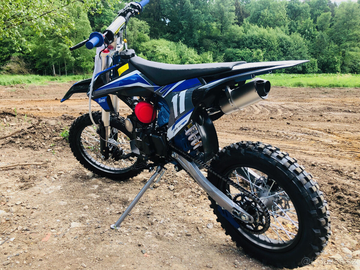 Pitbike Leramotors Shark 125ccm, el. starter, modrá
