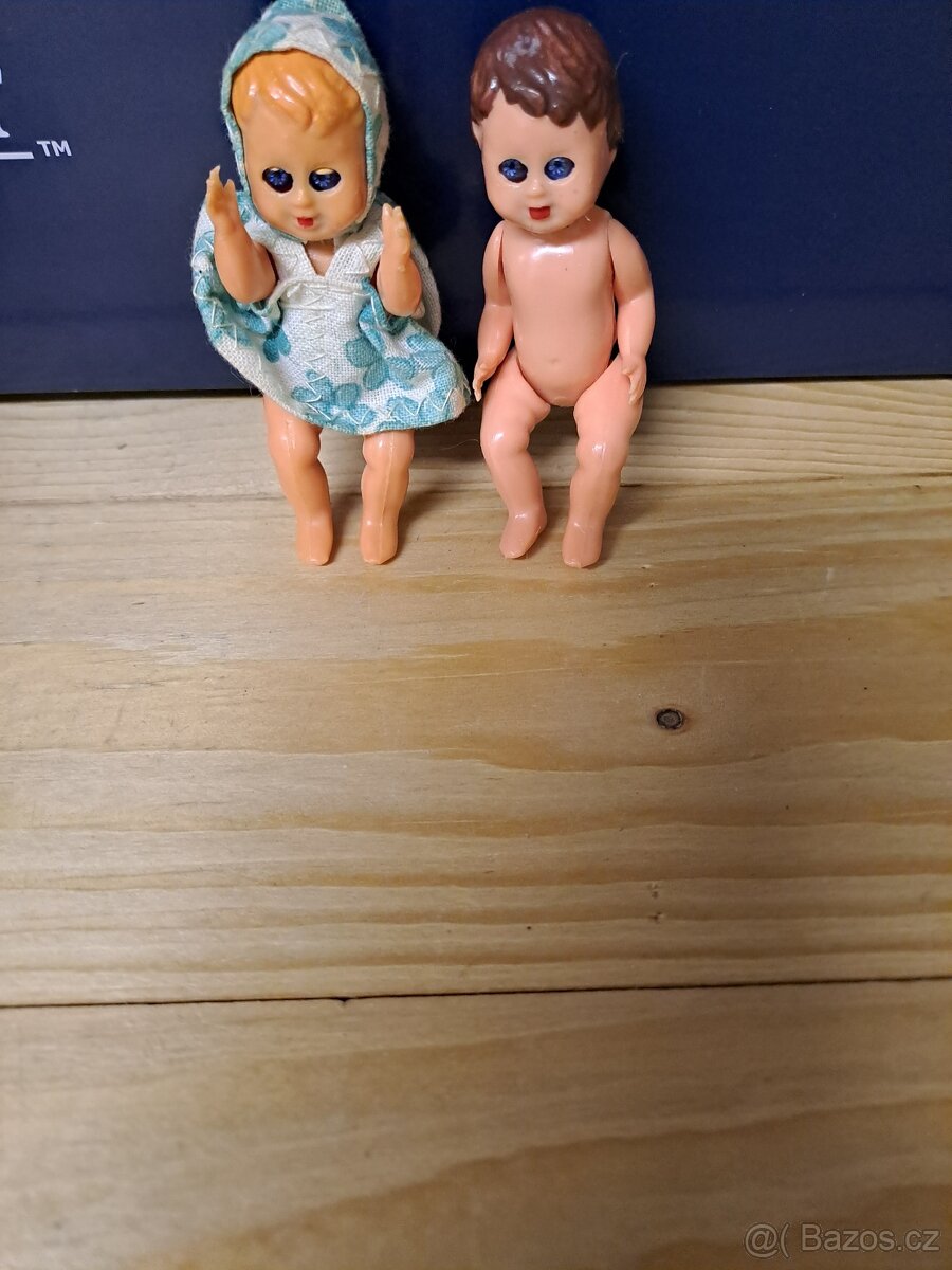 Retro zimní fusak na Igra panenku, doplňky - 4