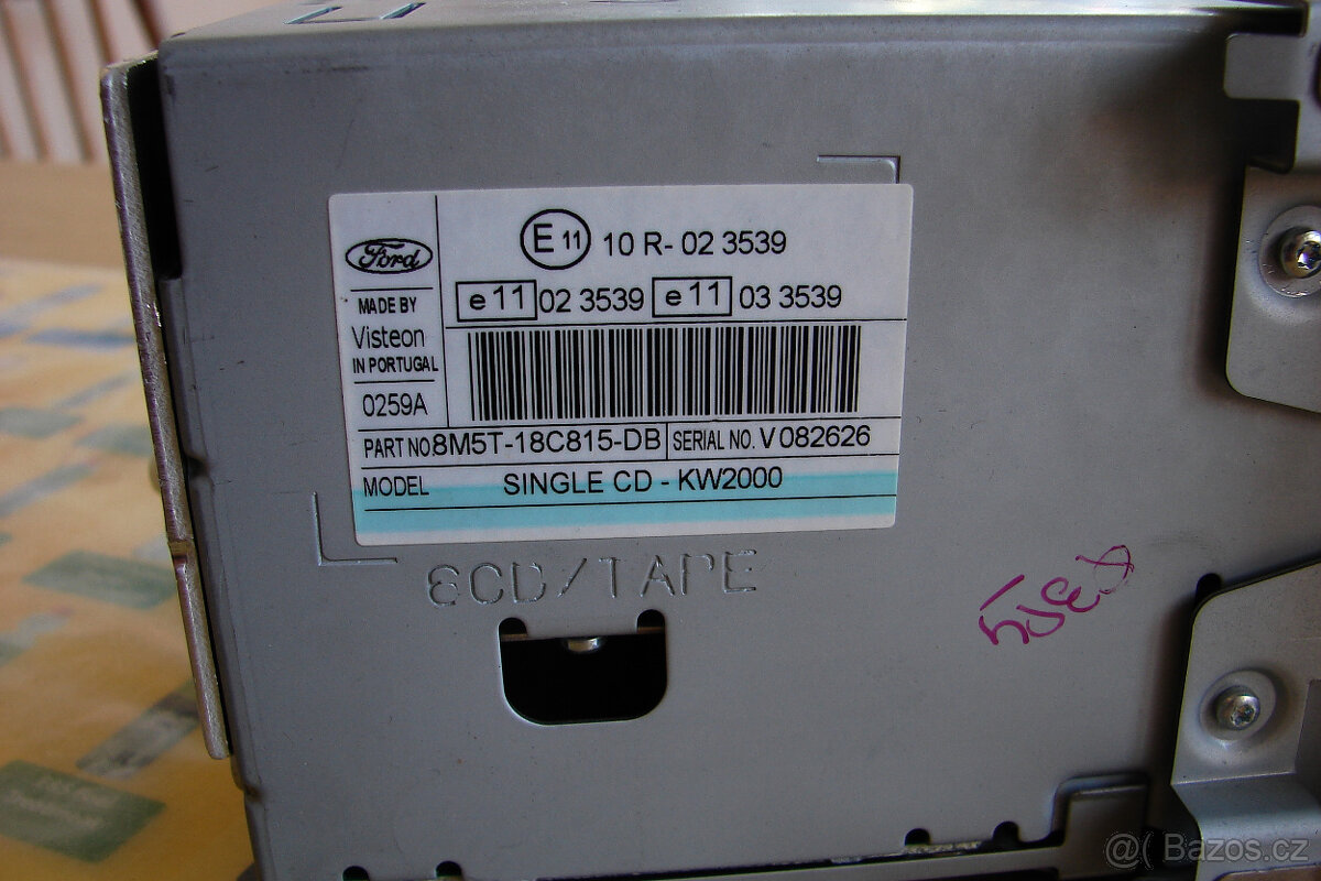 Rádio Ford 6000 CD + KÓD - 4