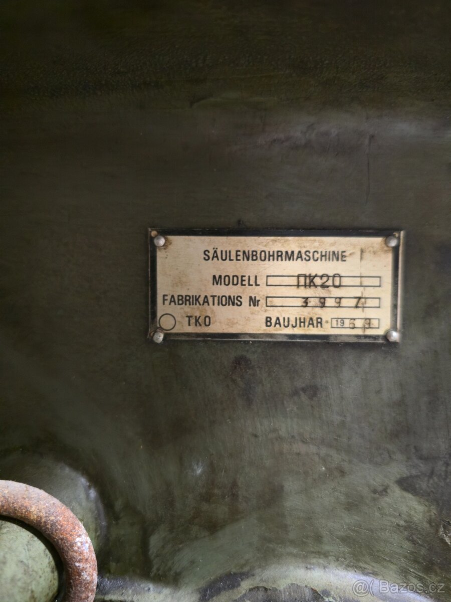 Sloupová vrtačka, soustruh, kotoučová bruska - 4