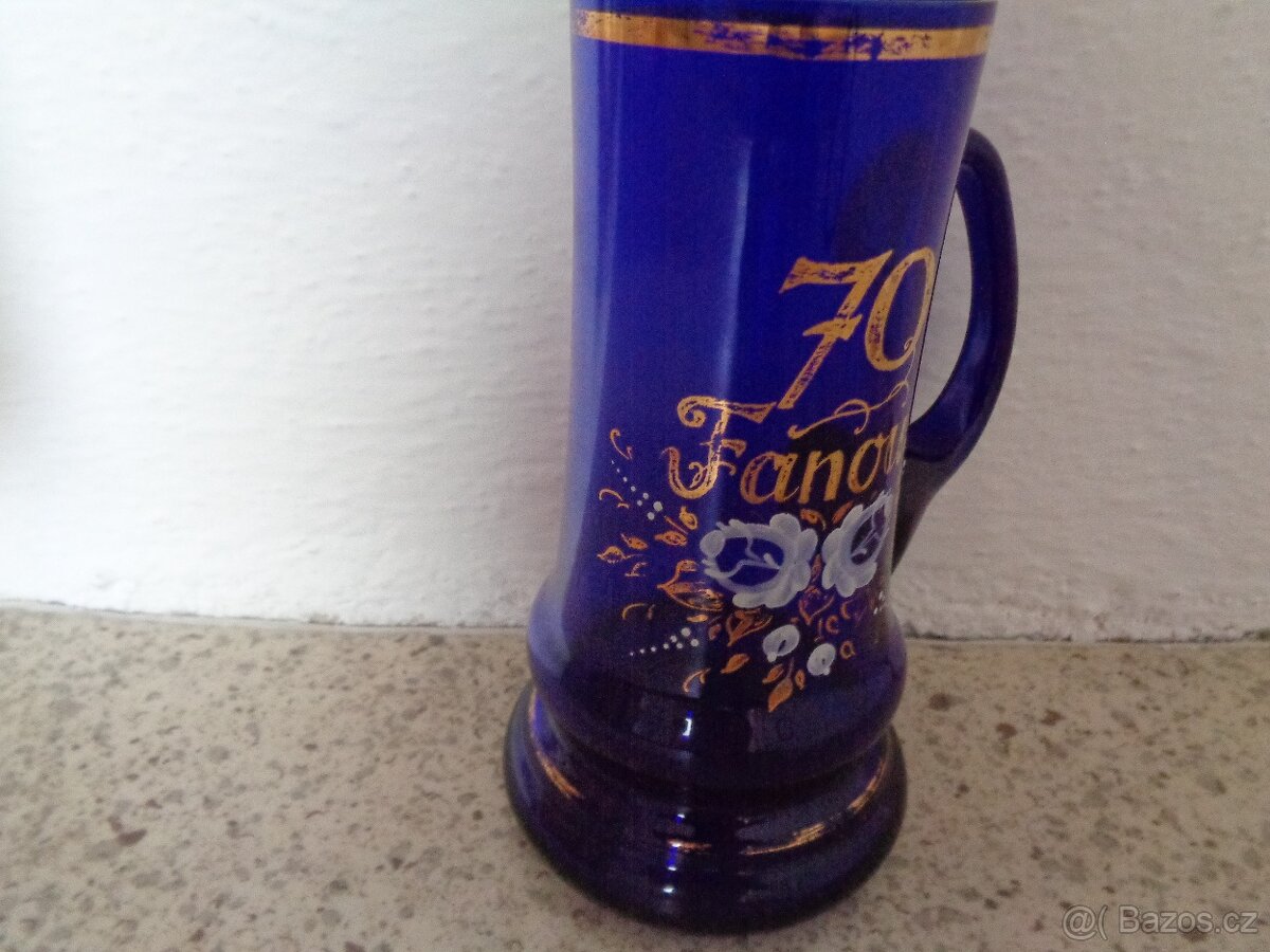 Modrý půllitr pro Františka k "70" - 4