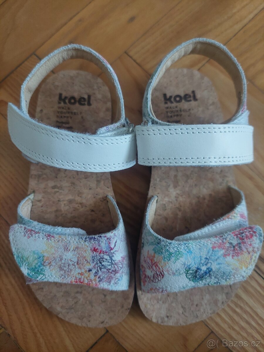 Dívčí barefoot kožené sandálky Koel Ashley vel. 28 - 4