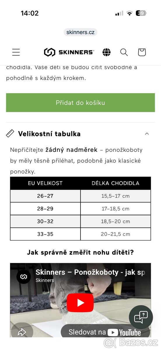 Ponožkoboty Skinners 33-35 - 4