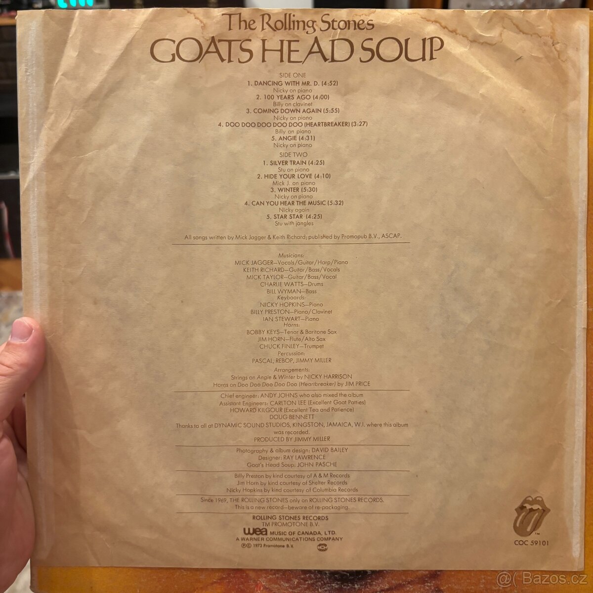 Rolling Stones - goats head soup. LP - 4