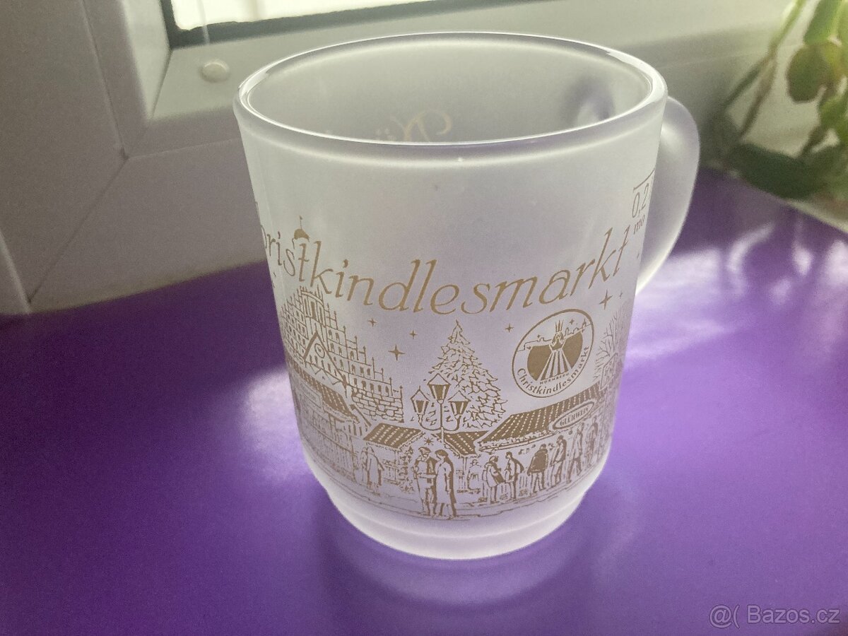 Skleněný hrnek na svařák z Norimberka - 4