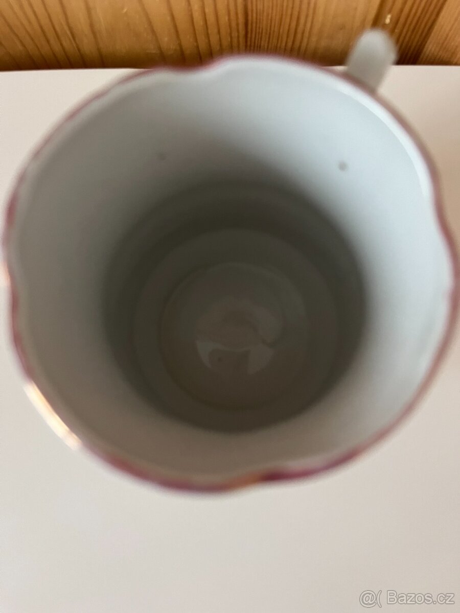 Starožitný hrnek - hroznové víno - 4