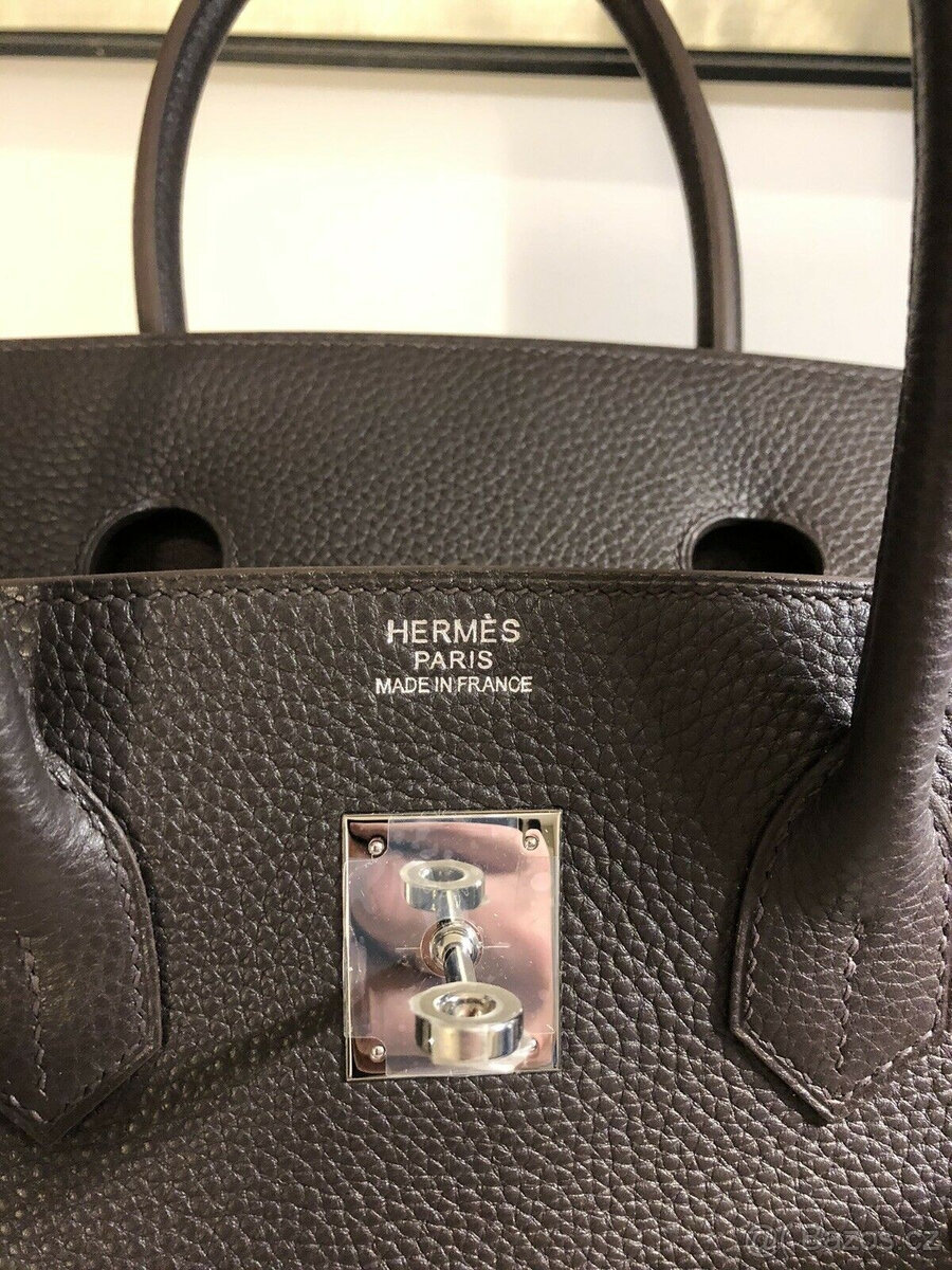 Kabelka Hermes Birkin 35 Togo, hnědá, nenošená - 4