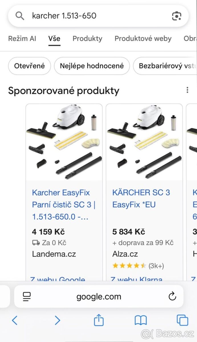 Parní čistič KÄRCHER EASY FIX SC 3 - 4