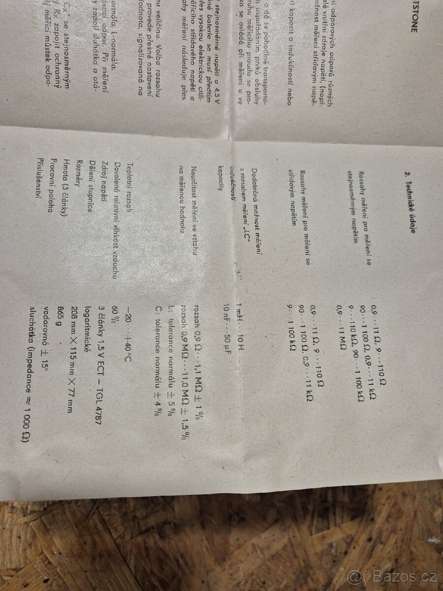 Odporový měřící můstek - 4