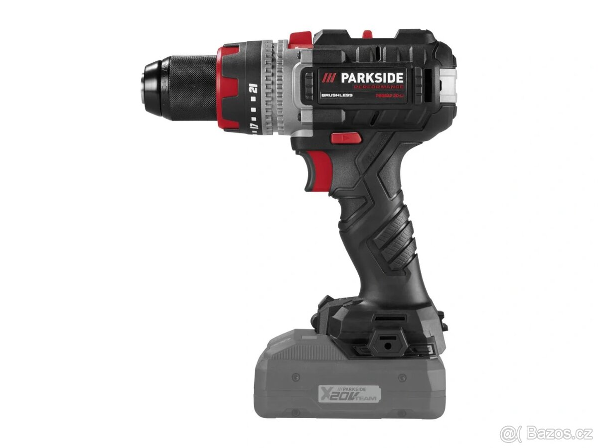 Aku příklepová vrtačka Parkside Performance 64 Nm - nová - 4