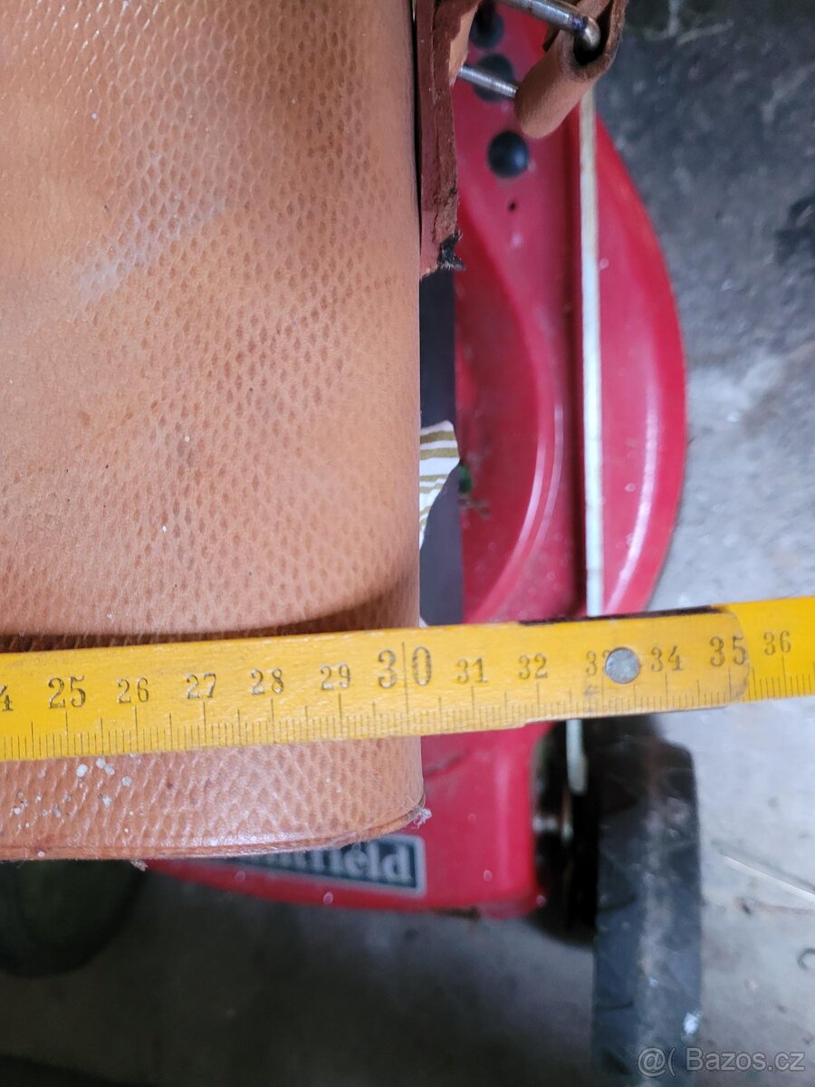 Brašna na nářadí kožená stará nepoužitá - 4