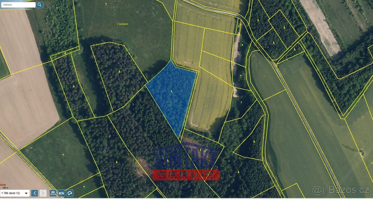 Prodej lesních pozemků u obce Radostín, ev.č. VŠ-7690 - 4