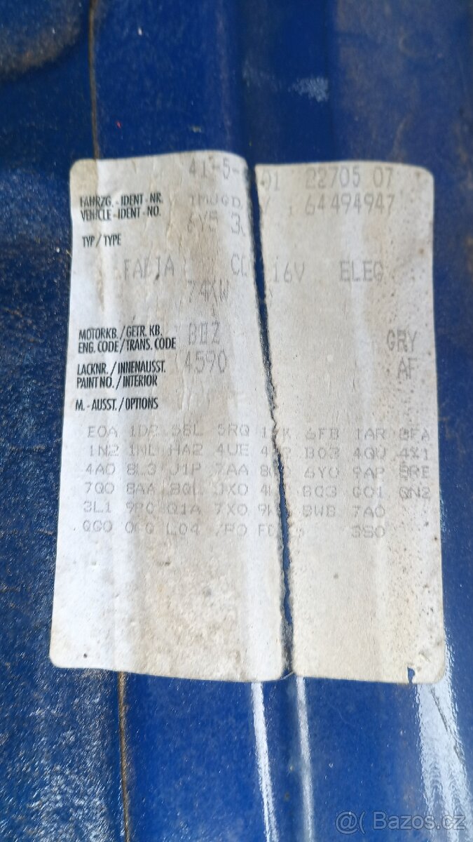 Škoda fabia díly - 4