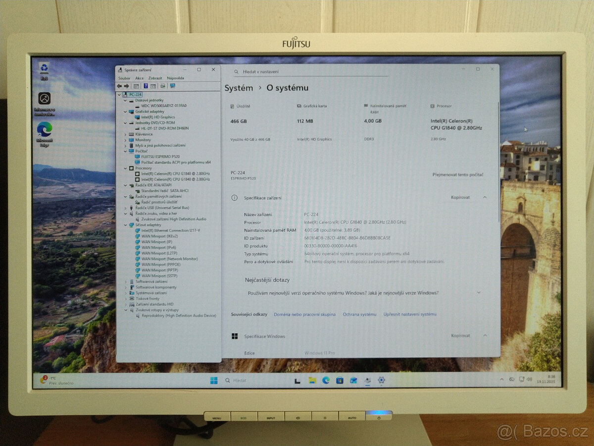 PC#224 počítač Fujitsu Esprimo P520 E85+, Win 11 - 4
