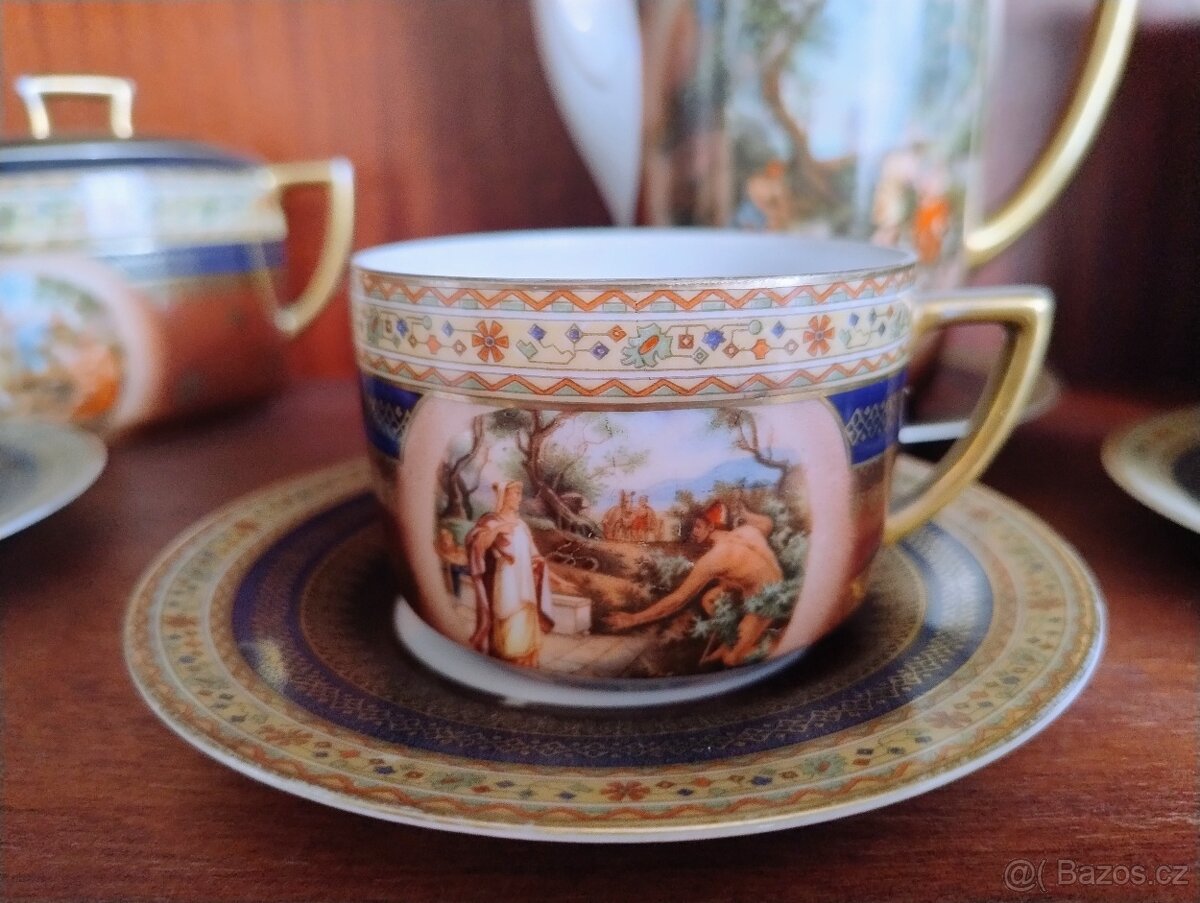 Stará čajová souprava 17 dilná - 4