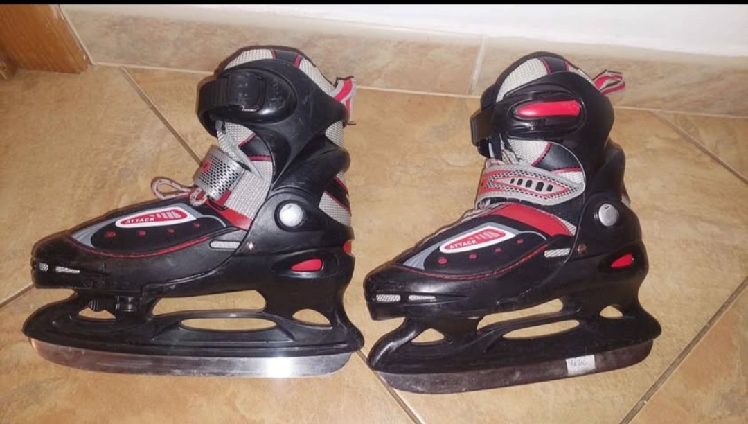 dětské lední brusle nastavitelné - hokejové brusle na led - 4
