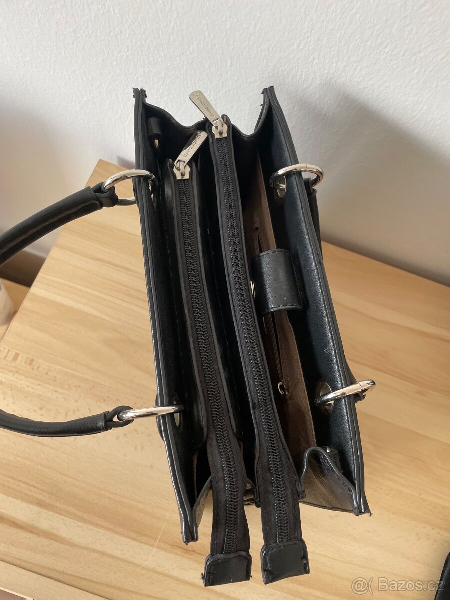 Černá italská kabelka do ruky - 4
