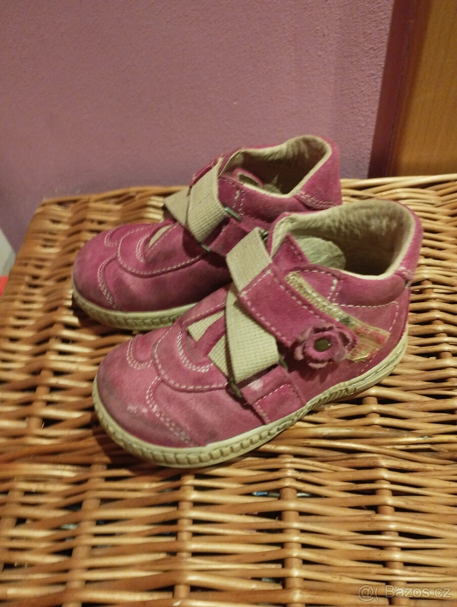 Dětské boty Pegres vel. 27 mod. 100kč, růž. vel. 22, - 4