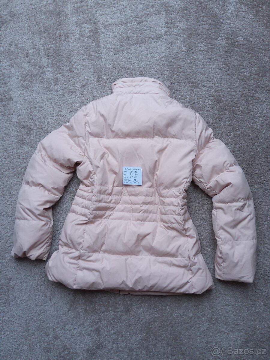 Starorůžová péřová bunda - 4