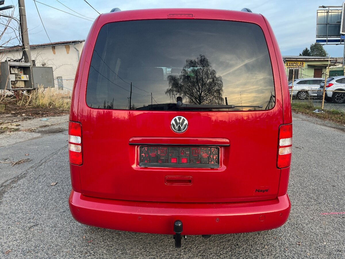 Vw Caddy 2.0tdi 103 kw 7.míst po servisu závěs vyhř.sedačky - 4