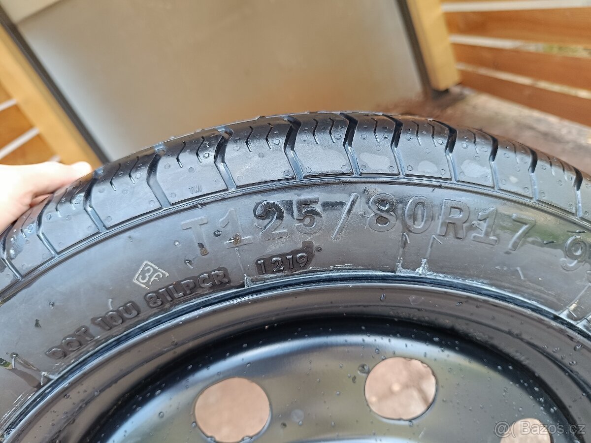 Dojezdové kolo (rezerva) t125 80r17 - 4