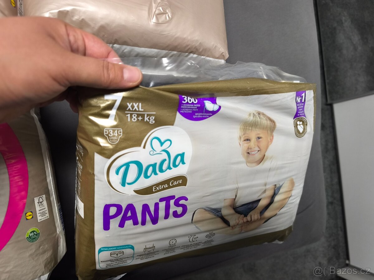 Kalhotkové pleny Lupilu PANTS vel. 6 a 7, Dada PANTS vel. 7 - 4