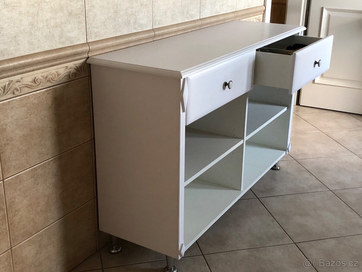 Koupelnová komoda - bílá - 4