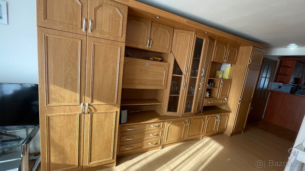 Obývací dřevěná stěna - prodám - 4