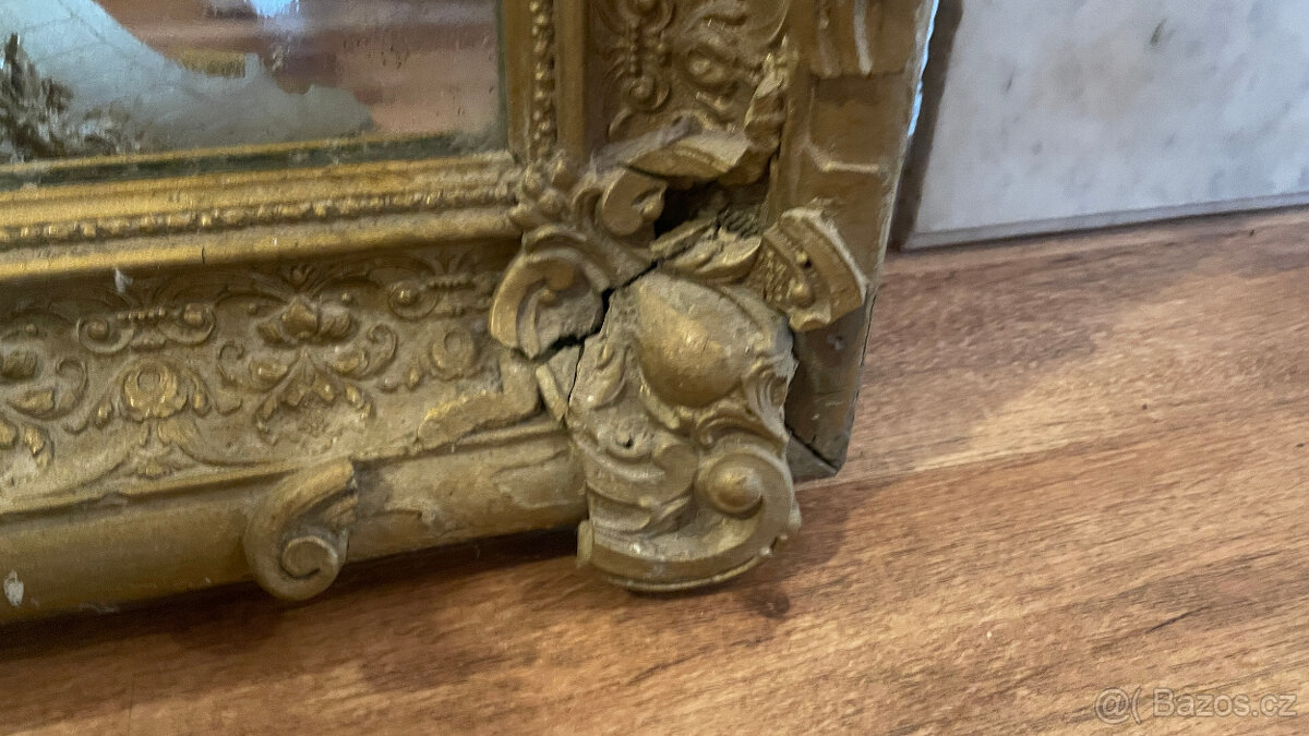 Starožitné zámecké zrcadlo - 4