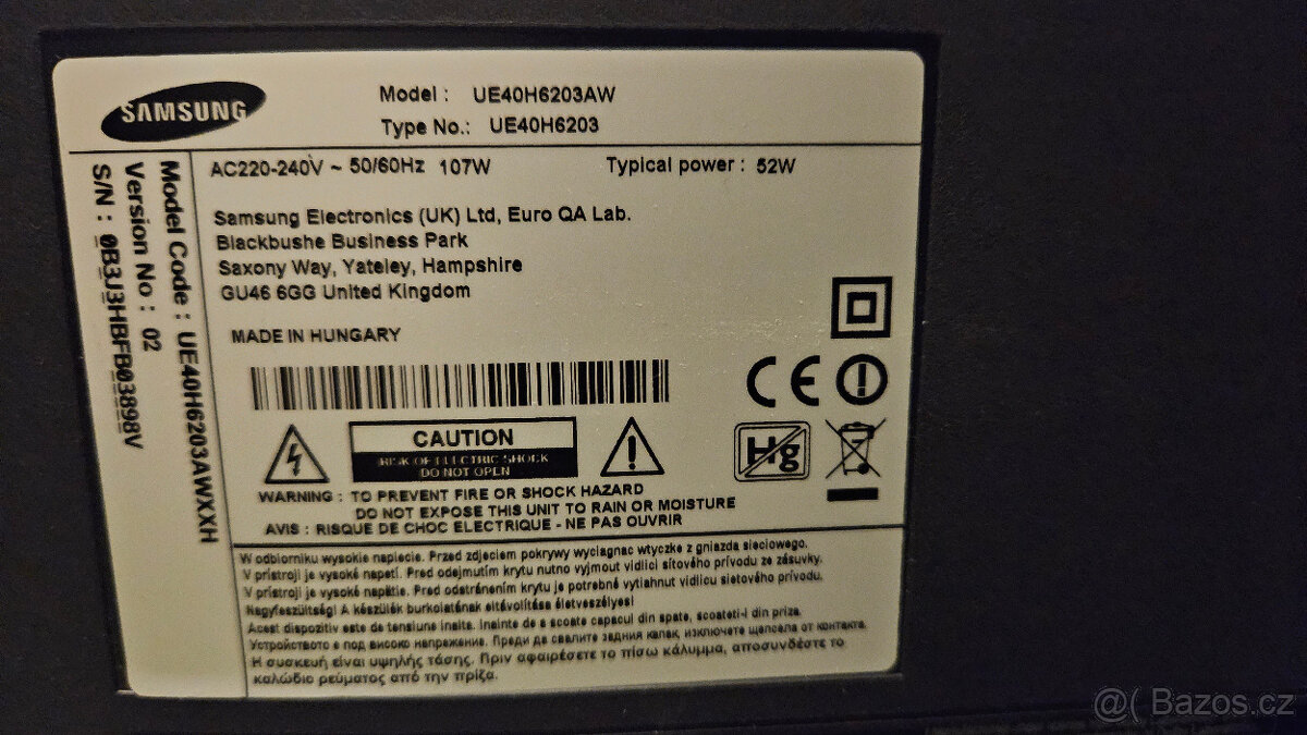 TV SAMSUNG UE40H6203AW - 4