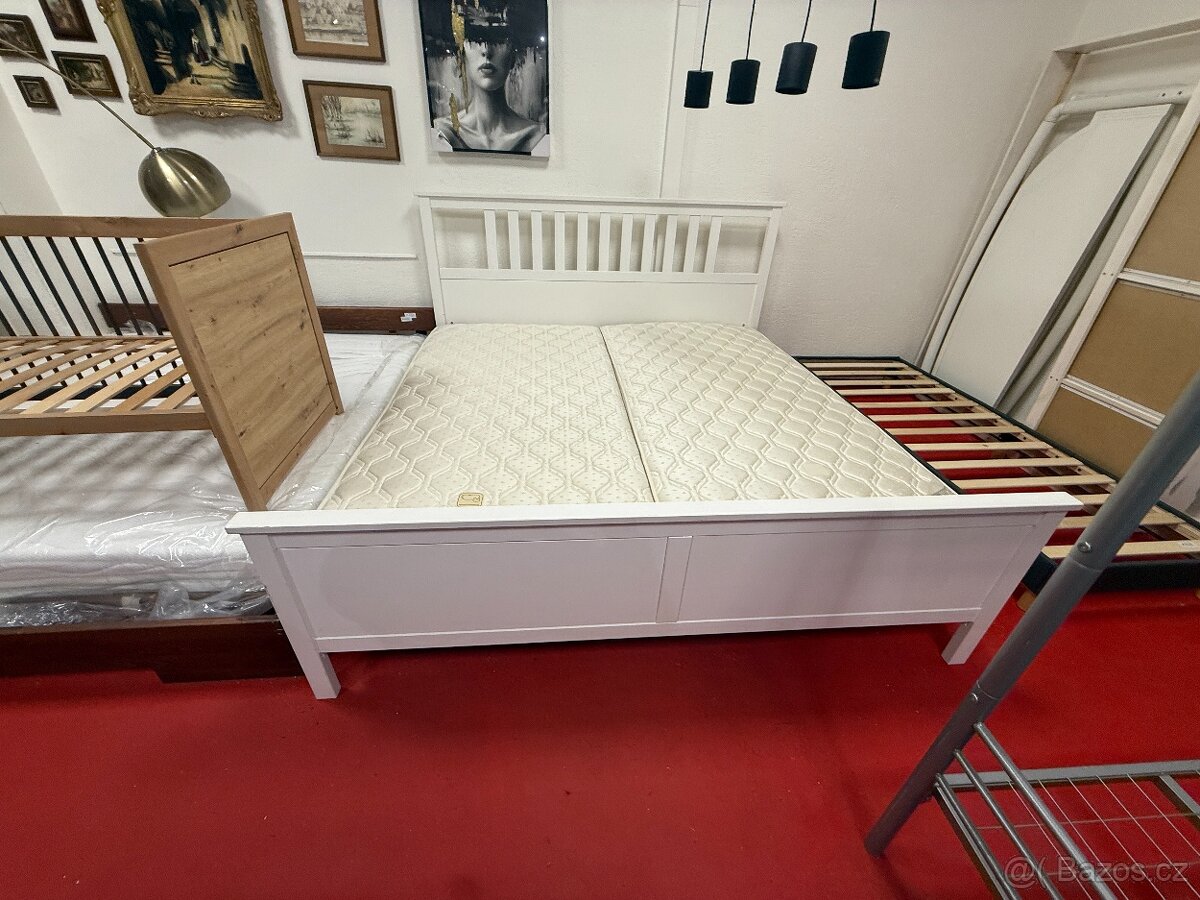 Postel IKEA 200x200 bílá KOMPLET - 4