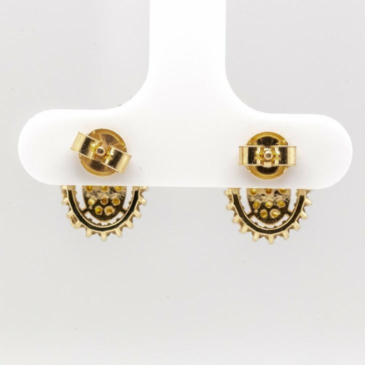 14K náušnice s diamanty 0,47ct - Certifikát AIG - 4