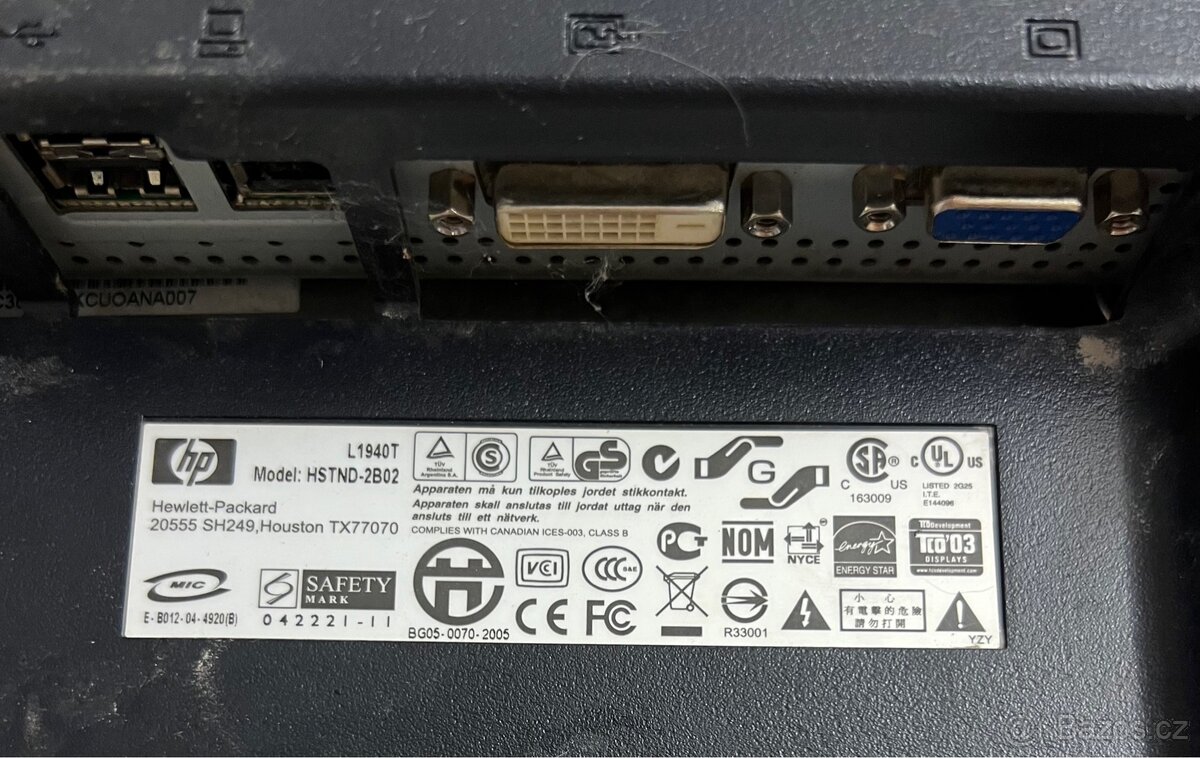 PC monitor 19” HP - 4