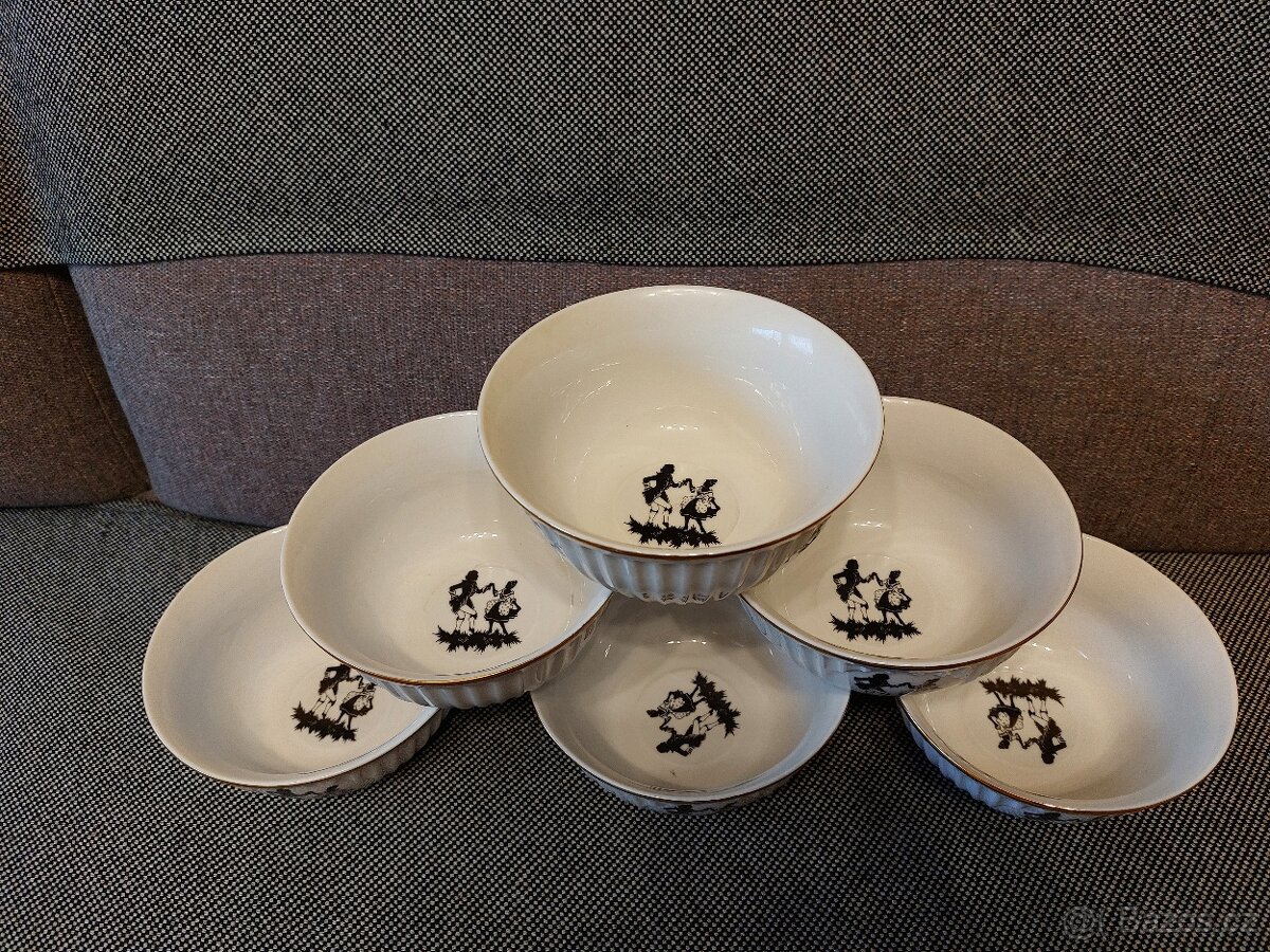porcelánové misky, sada 6.ks - 4