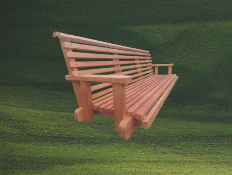 Dřevěná houpačka bez konstrukce - 4