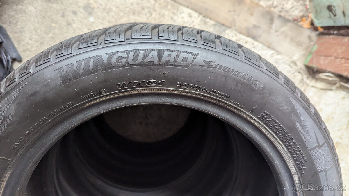 pneu Nexen 185/55 R15 zimní použité DOBRÝ STAV - 4